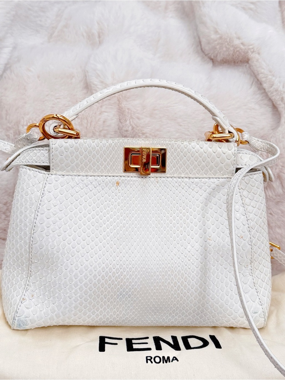 Fendi Python Mini Peekaboo - Picture 3 of 15